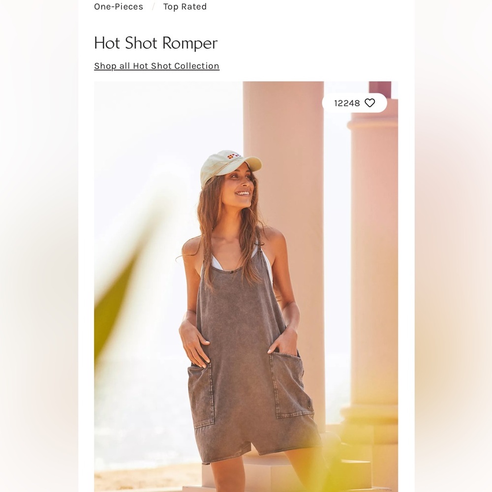 Free People Hot Shot Romper - excellent condition